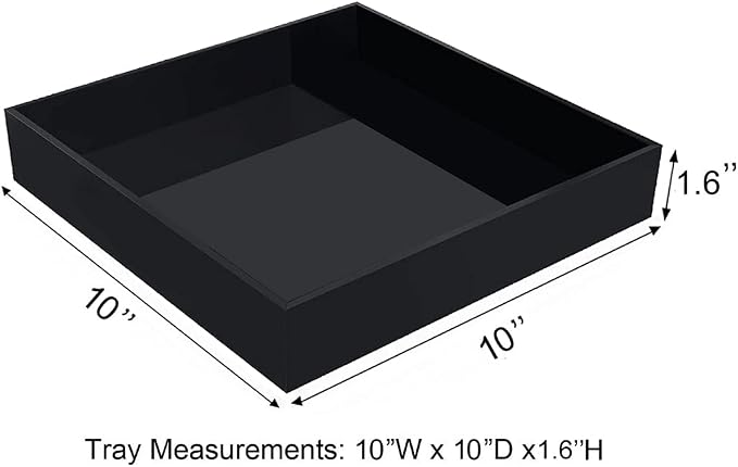 Waterproof Acrylic Vanity Tray, Remote Control Sturdy Valet Tray Organizer - Image 2