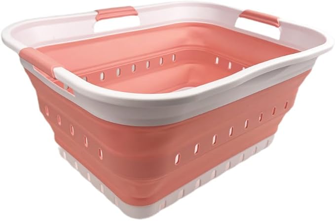SAMMART 42L Collapsible Plastic Laundry Basket - Image 2