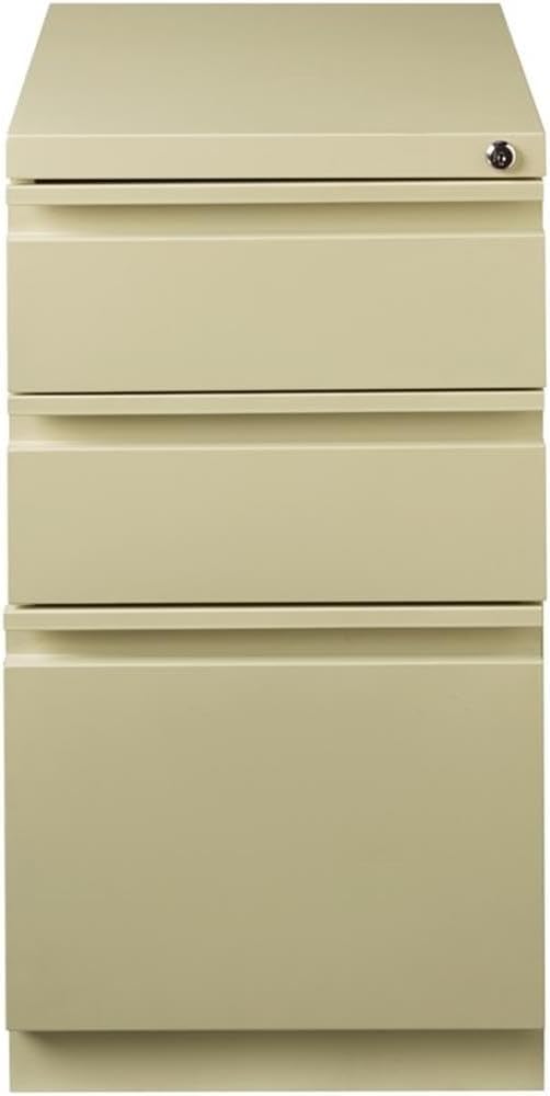 Pemberly Row 27.75" H X 15.00" W Modern 3 Drawer Metal Mobile Filing Cabinet in - Image 8