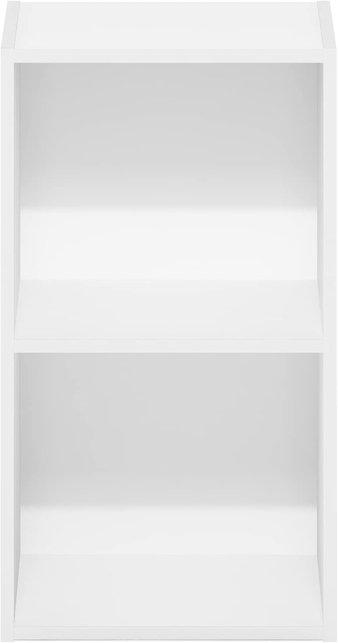 Furinno PASIR Book Shelf, 2-Tier Modern Bookshelf, Open Shelves Bookcase 9 x 12 - Image 7