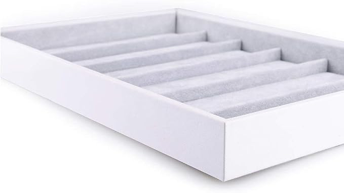 Oirlv Velvet Stackable Jewelry Tray Display Organizer, Necklace Pendant | Soft - Image 5
