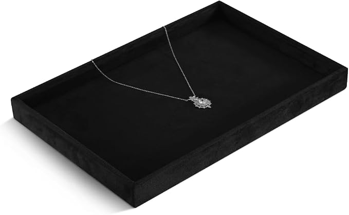 Velvet Stackable Jewelry Display Flat Tray - Image 4