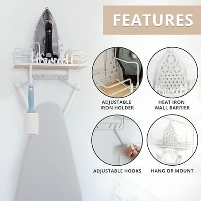 Farmhouse Ironing Board Hanger Wall Mount or Over the Door - Image 2