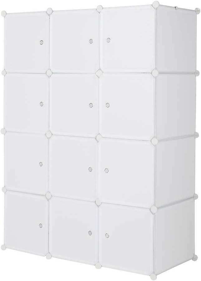 12 Cubes Storage Organizer, Portable Closet Wardrobe, Plastic Clothes Storage - Image 6