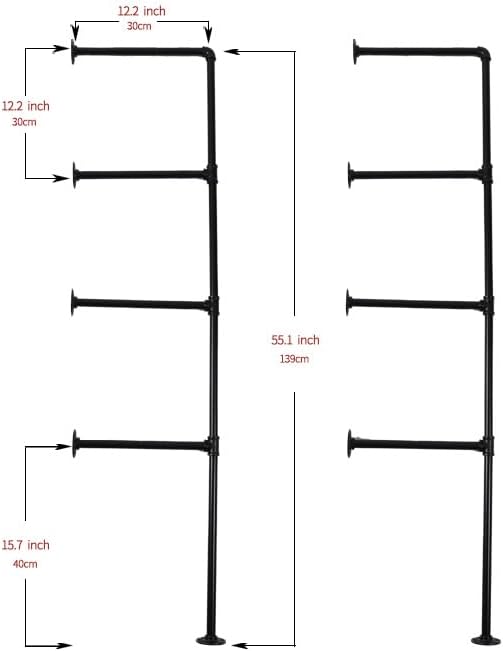Industrial Pipe Shelving System - Image 3