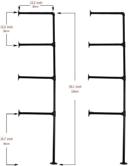 Industrial Pipe Shelving System - Image 3