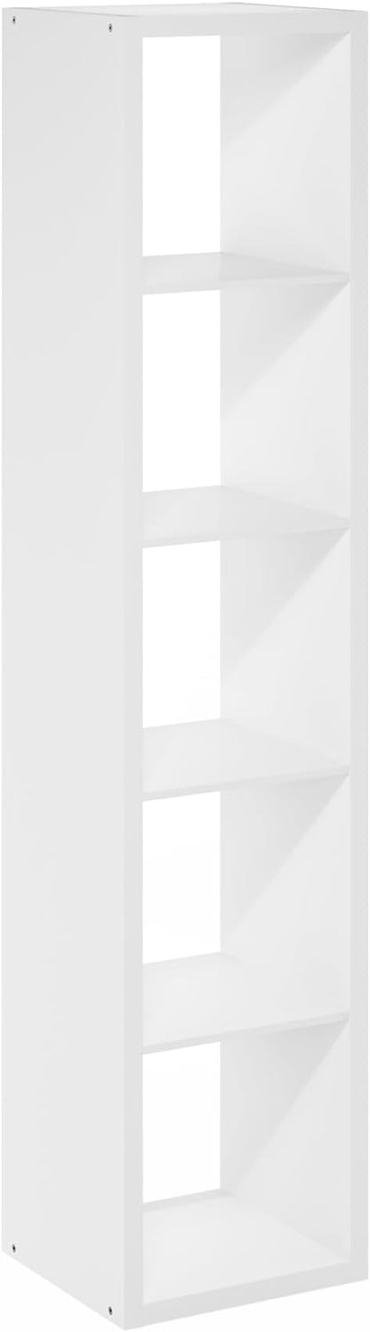 5-Cube Tall Cubicle Bookshelf, Cube Bookcase - Image 4