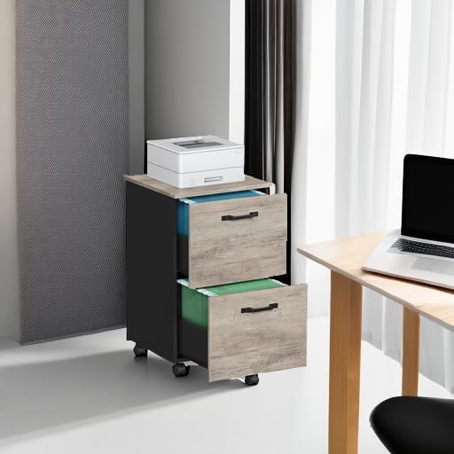 VASAGLE 2-Drawer File Cabinet, Small Rolling Filing Cabinet - Image 5