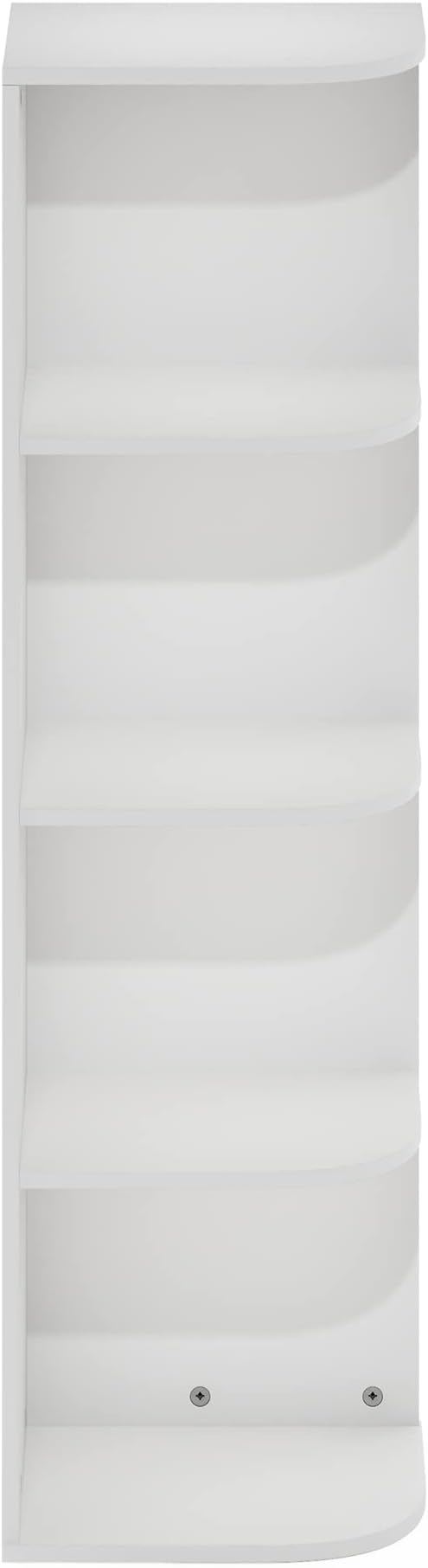 Furinno Pasir 4-Tier Corner Open Shelf Bookcase - Image 6