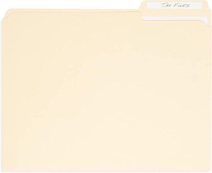 100 Blue Summit Supplies Heavy Duty File Folders Letter Size - Image 7