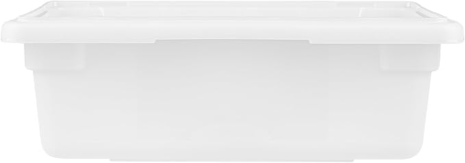 Restaurantware Food Storage Container 1 Pack of 18 x 12 x 6 Inch White Plastic - Image 16