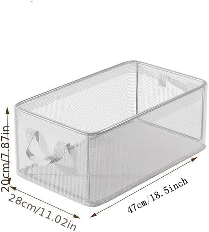 1 Pc Transparent Solid Steel Frame Storage Box, waterproof, underwear Storage - Image 9