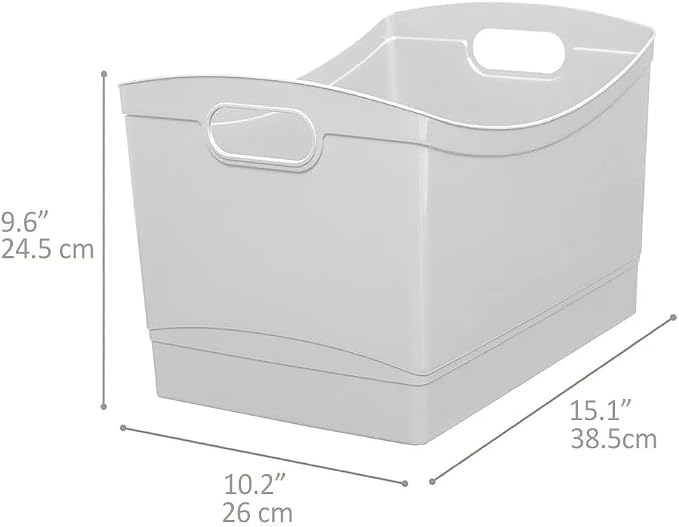 PYBAGYR Clear Utility Storage Organizer Bin - Image 2