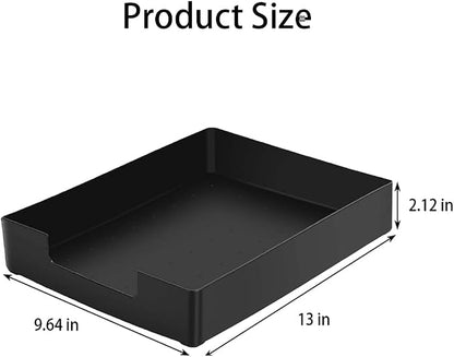 Letter-Size Tray, A4 Stackable Plastic Paper Tray - Image 2