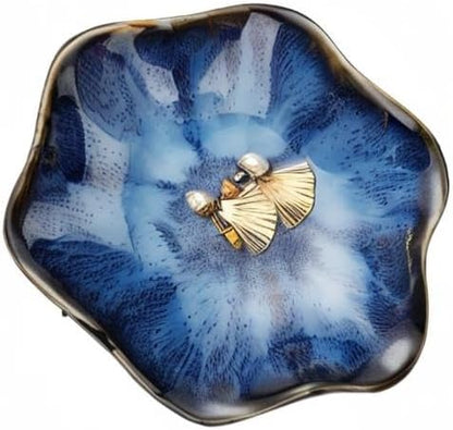 Binoster Gifts for Women Ceramic Jewelry Dish, Leaf Jewelry Tray Key Tray - Image 7