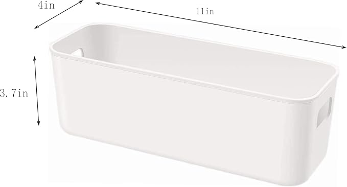 Set Of 4 Plastic Storage Bins, Versatile Kitchen Pantry Organization and Storage - Image 7