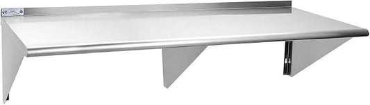 HALLY SINKS & TABLES H Stainless Steel Shelf 18 x 60 Inches, 450 lb, Commercial by HallySinksTablesH