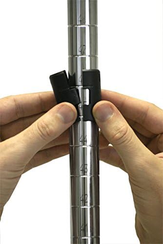 Omega 14" Deep x 72" Wide x 54" High 3 Tier Chrome Starter Shelving Unit - Image 6