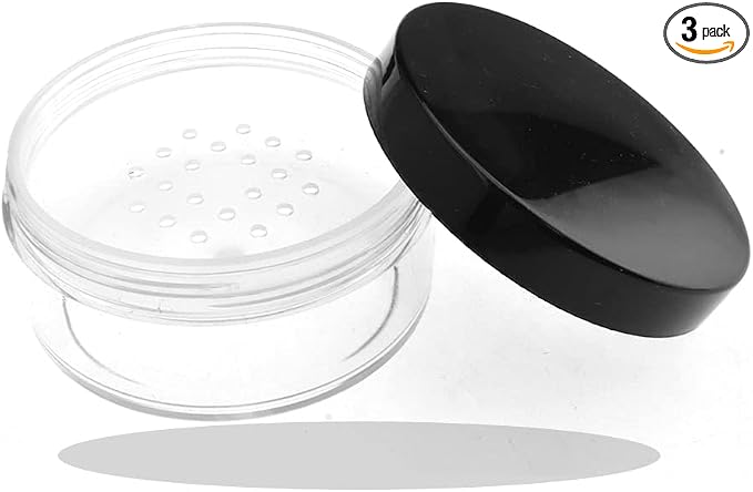 HAHIYO 3Pcs 30ml/1oz Plastic Empty Travel Compact Case Makeup Cosmetic Jar by HAHIYO