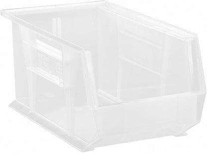 15" x 8" x 7" Plastic Stackable Storage Bin - Image 4