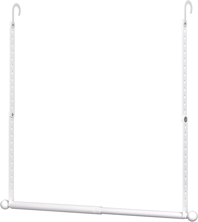 SUTINE Closet Rods for Hanging Clothes, Adjustable Metal Closet Extender by SUTINE