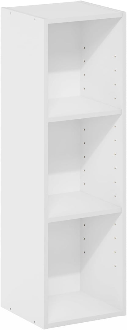Furinno Fulda Book Shelf, 3-Tier Narrow Bookshelf, Bookcase - Image 8