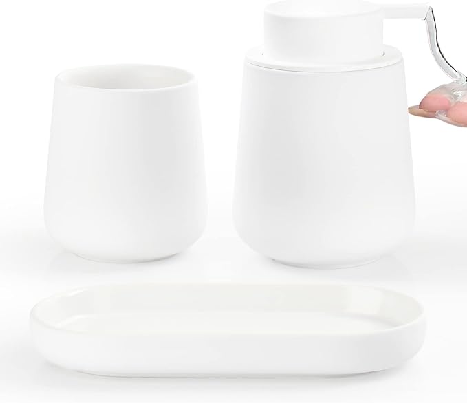 BosilunLife White Bathroom Accessory Set by BosilunLife