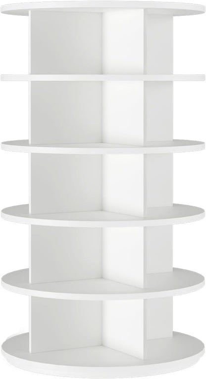 Rotating Shoe Rack 5 Tier Spinning Shoes Organizer Tower - Image 8