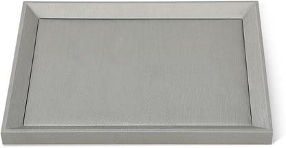 Leather Jewelry Tray, Premium Grey Organizer by Yinbeini