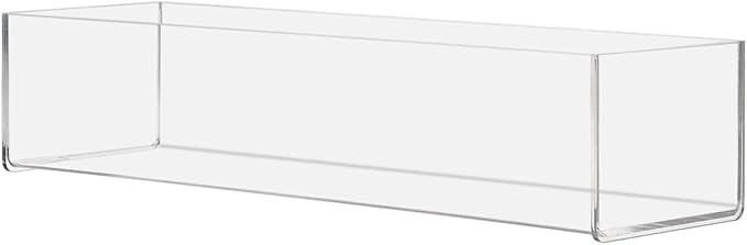 Marketing Holders Acrylic Retail Tray One Compartment Clear 15 Inch Wide x 4.5 by MarketingHolders