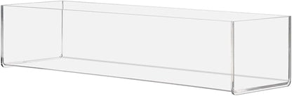 Marketing Holders Acrylic Retail Tray One Compartment Clear 15 Inch Wide x 4.5 by MarketingHolders