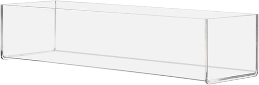 Marketing Holders Acrylic Retail Tray One Compartment Clear 15 Inch Wide x 4.5 by MarketingHolders