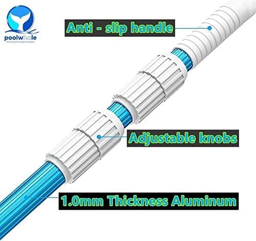 POOLWHALE Professional 12 Feet Blue Anodized Aluminum Telescopic Swimming Pool - Image 2