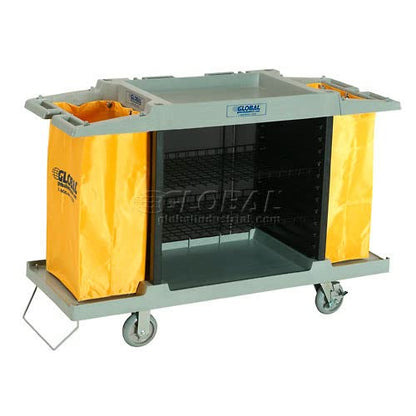 GLOBAL INDUSTRIAL Hotel Cart, Housekeeping Cart - Image 8