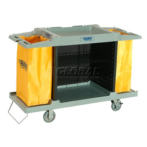 GLOBAL INDUSTRIAL Hotel Cart, Housekeeping Cart - Image 2