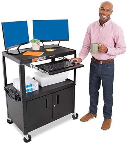 Line Leader Extra Wide AV Cart by StandSteady