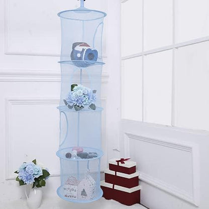 4 Tier Storage Organizer, 43.5 x12 Inch Hanging Mesh Storage Basket - Image 2