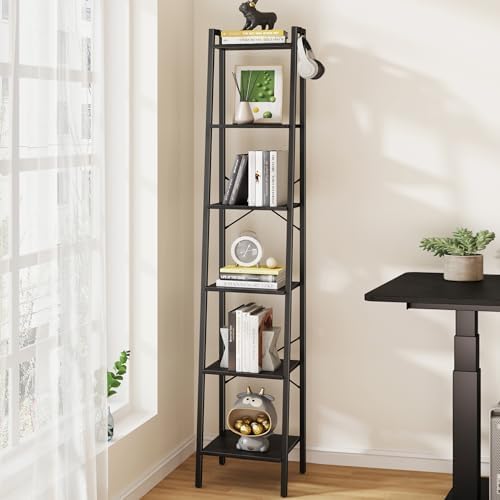 Hzuaneri Ladder Shelf, Freestanding Corner Storage Shelf | Bookcase by Hzuaneri