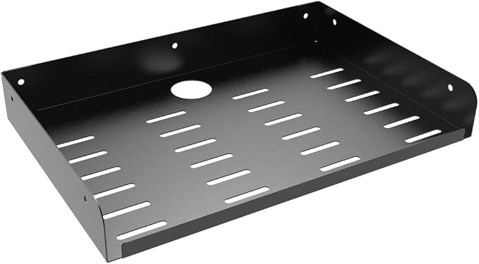 2 Pcs of Metal Floating Shelf Modern Wall Mounted Storage Rack 12"*8" Deep - Image 3