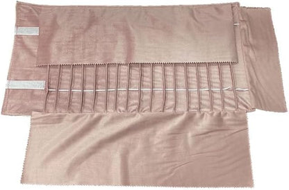 Portable Jewelry Roll Untangled Secure Necklace Travel Storage Bag Displays - Image 3