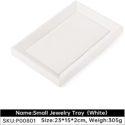 Jewelry Tray, Leather Tray, Luxury White Tray - Image 3