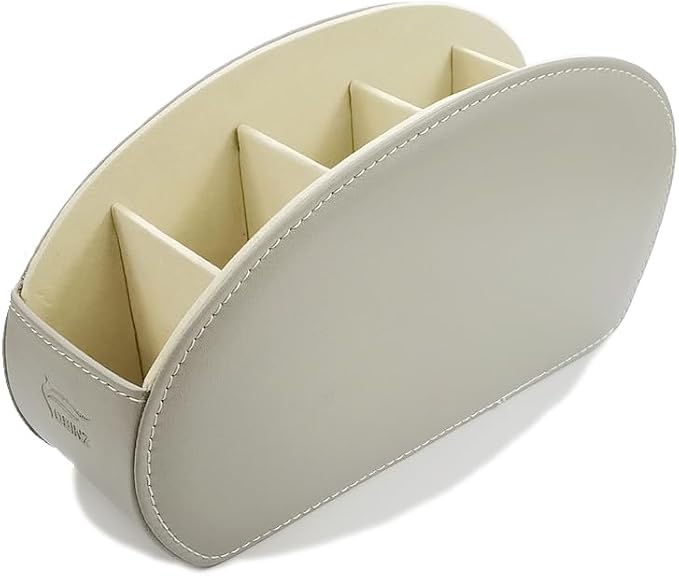 Remote Control Holder Organizer Stable Table Desk Leather Cases Control Storage - Image 2