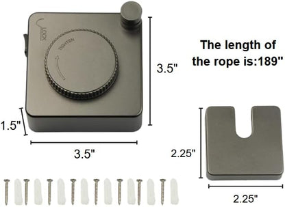Retractable Clothesline 15.75-Foot Heavy-Duty Clothesline Wall-Mounted Anti-Sag - Image 2