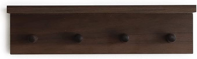 Entrance Coat Rack ，Coat Hooks, Wall-Mounted Wooden Hook Rack, Wall-Mounted - Image 2