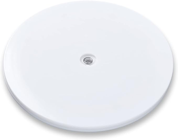 9 inch Lazy Susan Turntable White Acrylic Ball Bearing Rotating Tray by HSTECH