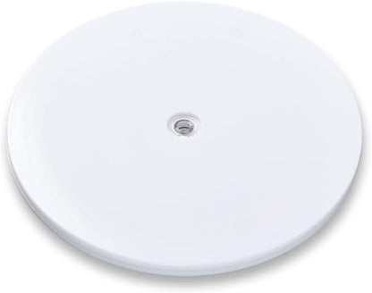 9 inch Lazy Susan Turntable White Acrylic Ball Bearing Rotating Tray by HSTECH