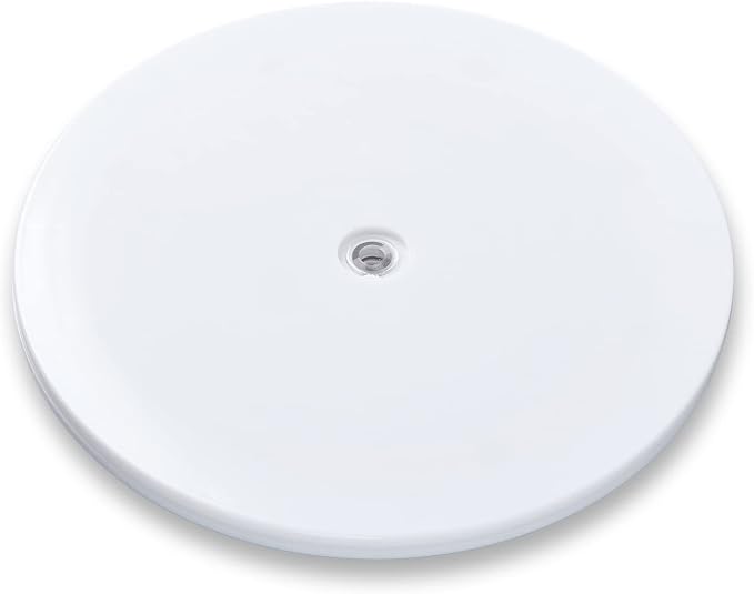 4 inch Lazy Susan Turntable White Acrylic Ball Bearing Rotating Tray by HSTECH