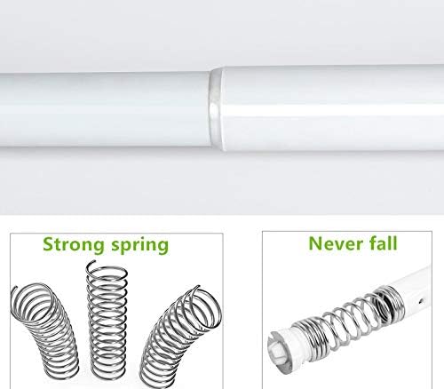 1 Piece 36 to 63 Inch Tension Rod, 1 Inch Diameter Spring Tension Shower Rod - Image 5