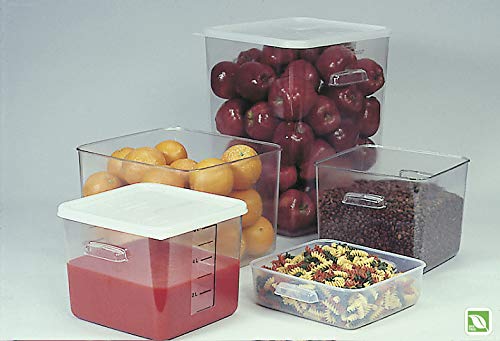 Rubbermaid Commercial Products Plastic Space Saving Square Food Storage - Image 5