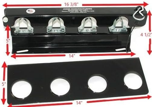 LockJaw Heavy Duty Steel 4 Hole Shovel Holder - Image 2